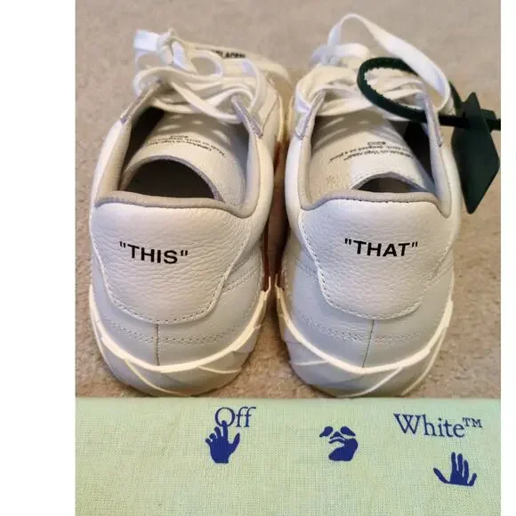 Women's Off-White White Vulcanized Low-Top Sneakers - Picture 4 of 7